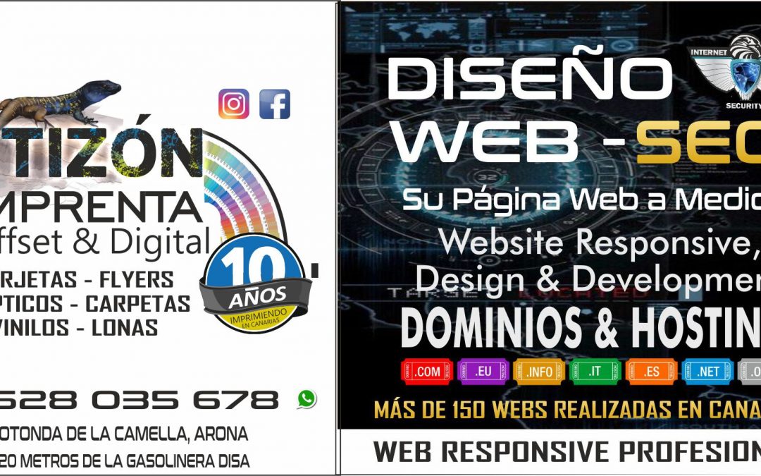 diseño de paginas web en arona tenerife sur