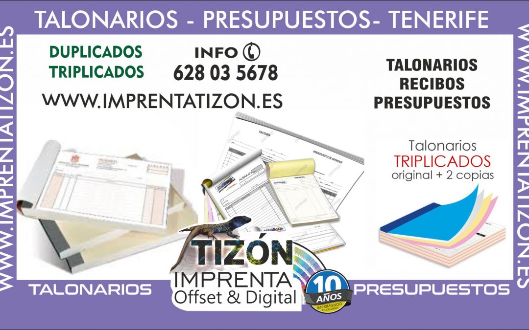 imprenta de talonarios offset TENERIFE SUR arona adeje digital