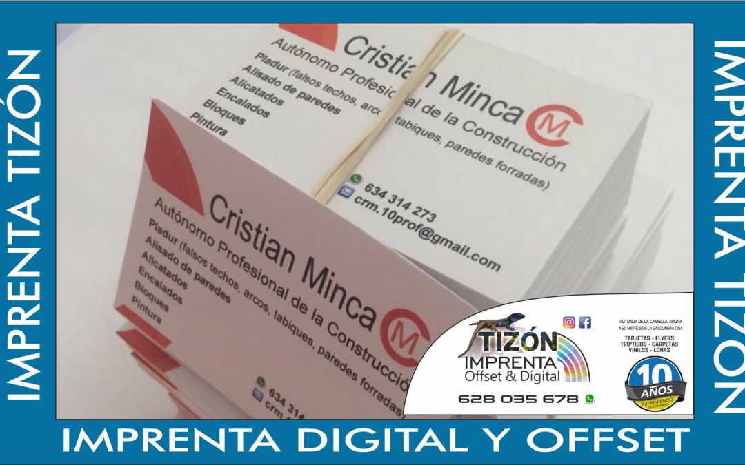 imprenta tarjetas tenerife sur