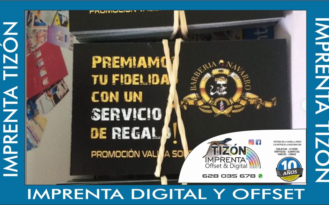 impresion digital tarjetas arona adeje