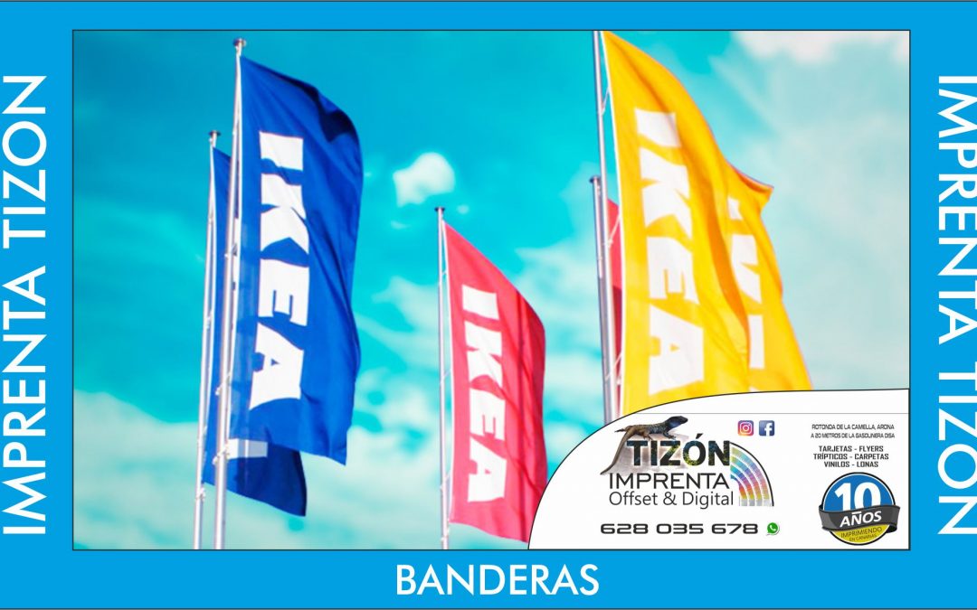 banderas publicitarias en arona adeje tenerife sur