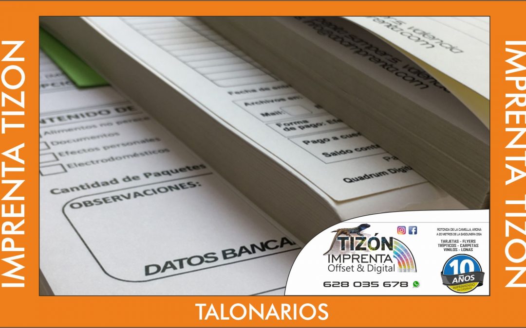 talonarios a4 personalizados en tenerife sur