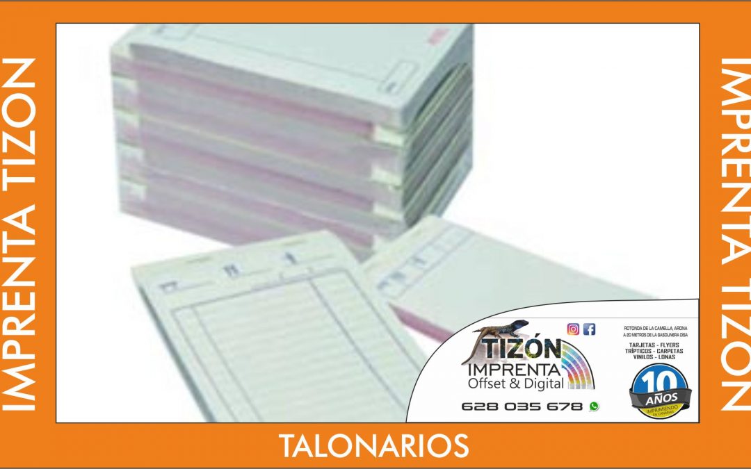 talonarios a6 personalizados en tenerife sur