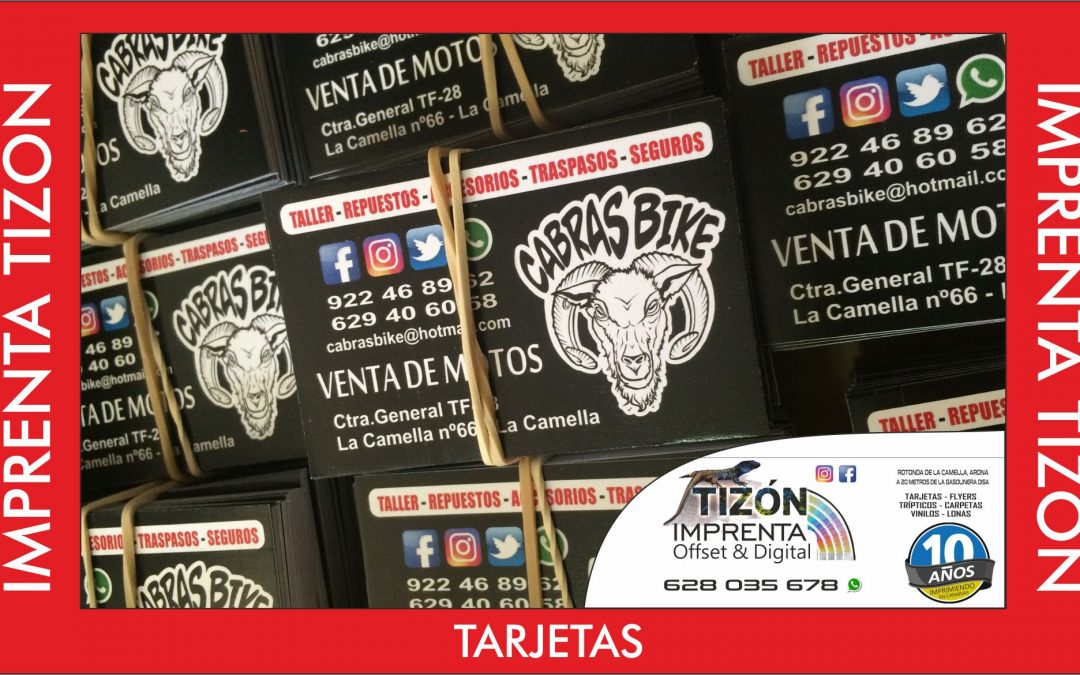 tarjetas personalizadas en tenerife sur norte