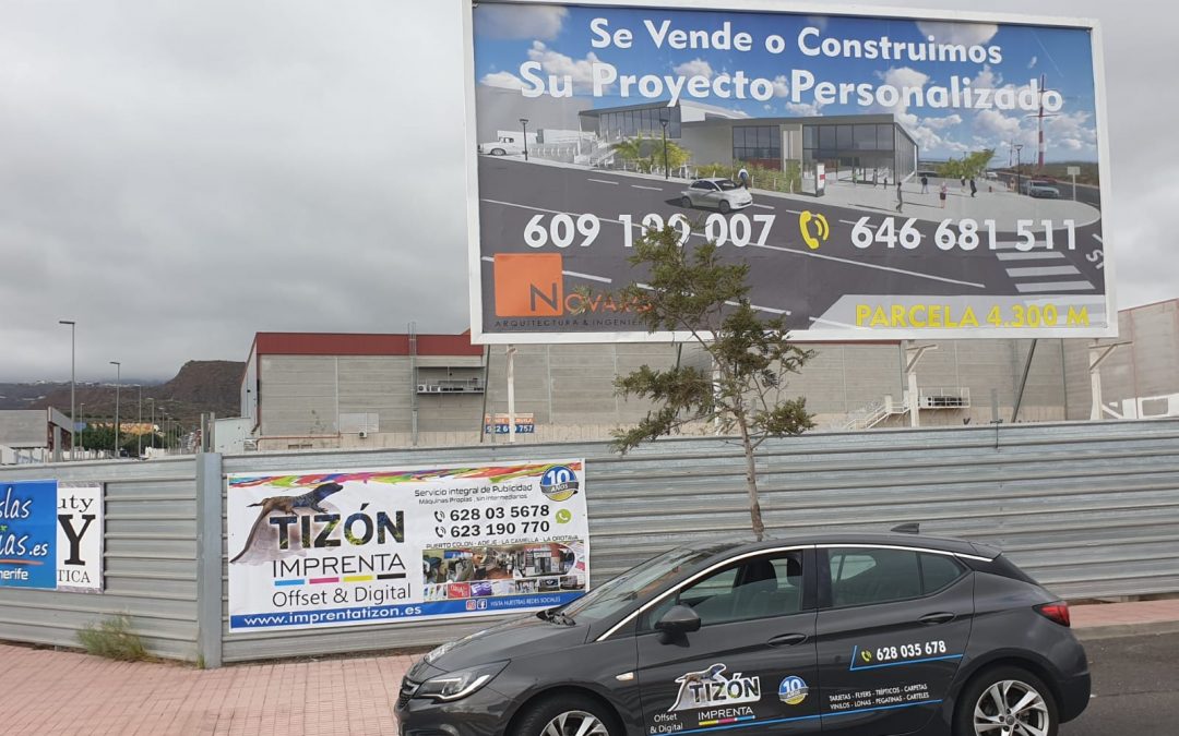 anuncios publicitarios en autopista o carretera en adeje