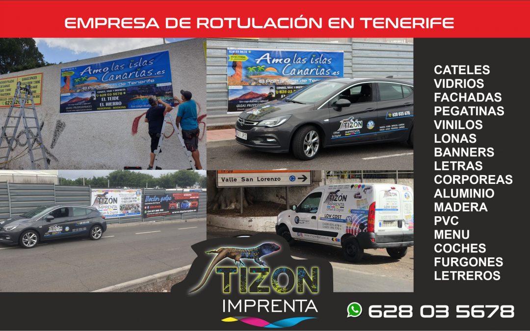 CARTELES EN TENERIFE ARONA ADEJE IMPRESION