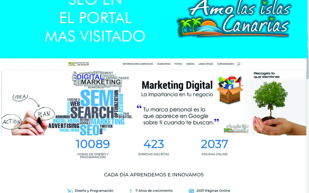 Publicidad en Internet tenerife sur islas canarias españa